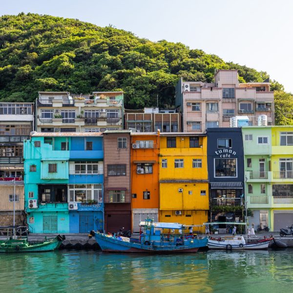 Keelung,,taiwan,19,august,2022:,colorful,zhengbin,fishing,port,at
